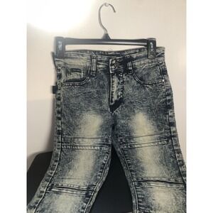 Phat Farm Boys Size 8 Skinny Stretch Jeans Blue Acid Wash Denim Teen
